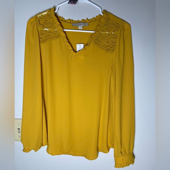 Closet Clear Out #44 Loft Yellow Blouse New!!!! - Picture 1 of 3